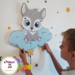 Dečija lampa Vuk na oblaku - Slika 2