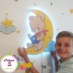 Dečija lampa Meda čita na mesecu - Slika 4
