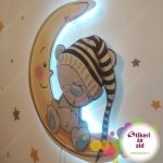 Dečija lampa Meda spava na mesecu - Slika 3