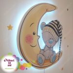 Dečija lampa Meda spava na mesecu - Slika 4