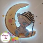 Dečija lampa Meda spava na mesecu - Slika 5