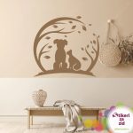 Pas i maca ispod drveta - Slika 2