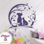 Pas i maca ispod drveta - Slika 3